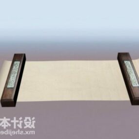 ورق صيني Objإلخ نموذج ثلاثي الأبعاد