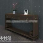Secret Console Cabinet With Tableware