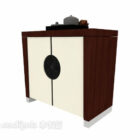 Chinese side cabinet 3d model .