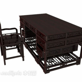 Work Desk Chinese Furniture 3d model
