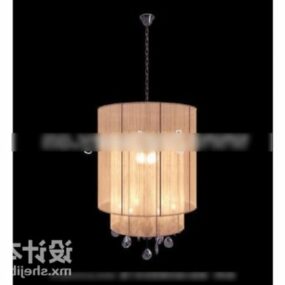 Modelo 3d de sombra de lanterna de candelabro chinês