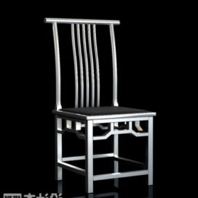 3д модель китайского стула в элегантном простом стиле