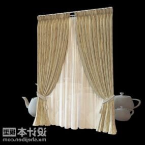 Realistic Curtain Indoor Furniture 3d model