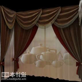 Theater Curtain Indoor Furniture 3d model
