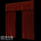 Muebles textiles de cortina de terciopelo de teatro