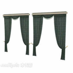 Window Curtain Textile European Furniture 3d model