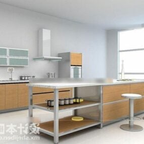 Modello 3d di mobili da cucina moderni