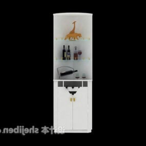 Mdf Wine Cabinet Huonekalut 3D-malli