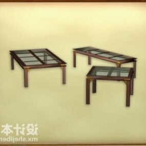 Asian Religion Shelf Table With Vase Pot 3d model
