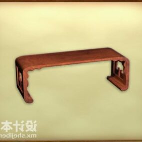 Vintage Chinese Floor Coffee Table 3d model