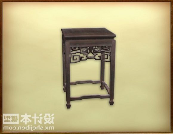 Chinese Stool Coffee Table Brown Wood