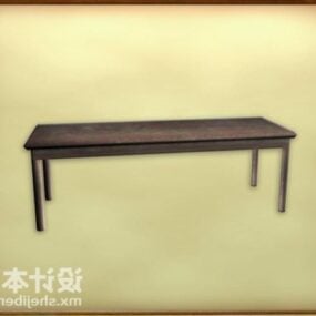 Classical Single Bed Furniture 3d model
