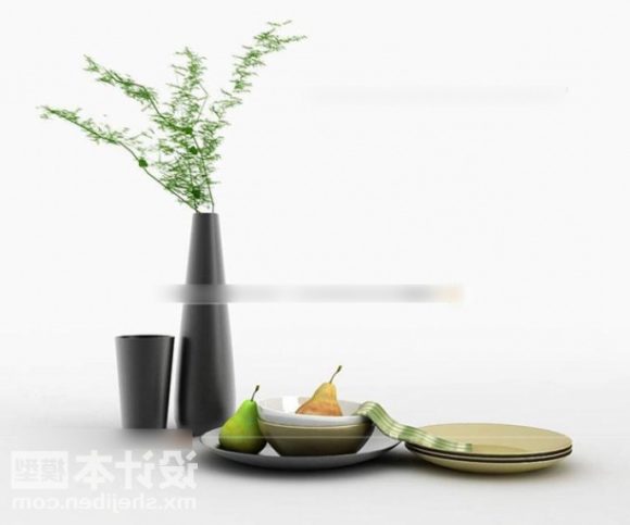 Plate Tableware With High Pot