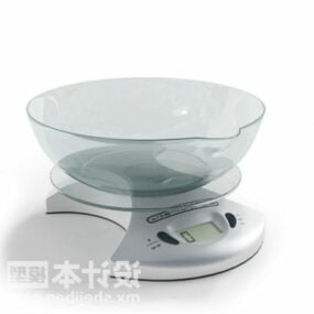 Glaswaage Küchengeräte 3D-Modell