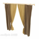 Brown Curtain Home Furniture