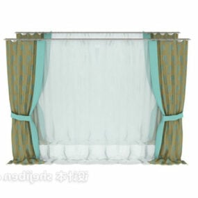 Three Layers Curtain 3d model