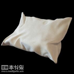 Modelo 3D realista de travesseiro enrugado
