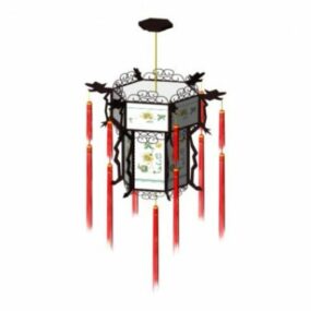 Chinese Furniture Antique Chandelier 3d model