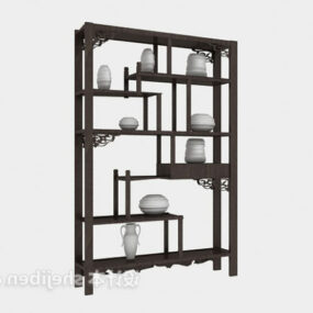 Chinese Furniture Shelves Decoration 3d model