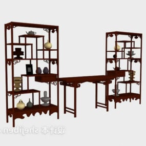 Support vintage de meubles chinois modèle 3D