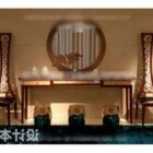 Chaise de meuble chinois avec table console