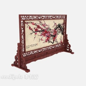 Chinese Painting Screen Partition 3d model