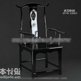 Furniture Chinese Antique Wooden Dining Chair 3d model