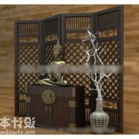Furniture Locker With Tv Stand 3d model