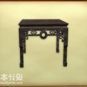 Chinese Style Wood Dining Table 3d model