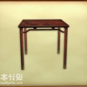 Simpel firkantet bord kinesisk stil 3d-model