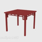 Red Wood Vintage Square Table Chinese Furniture