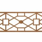 Chinese Window Frame Square Pattern