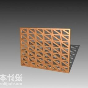 中国窗框格子形状3d模型