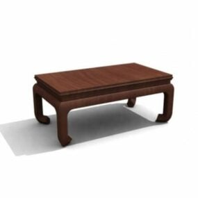 Chinese Rectangle Coffee Table 3d model