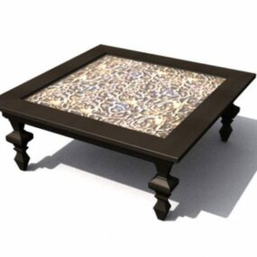 Chinese Square Coffee Table 3d model