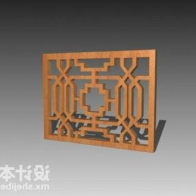 Kinesisk Screen Divider Furniture 3d-model