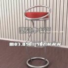 Κόκκινη καρέκλα μπαρ σε βιομηχανικό στυλ