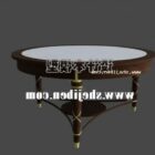 Round Coffee Table Carved Leg