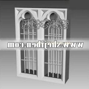 Cadre de fenêtre classique modèle 3D