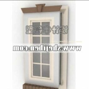 3d модель віконної колоніальної решітки