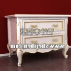 Bedside Table Antique With With Painted