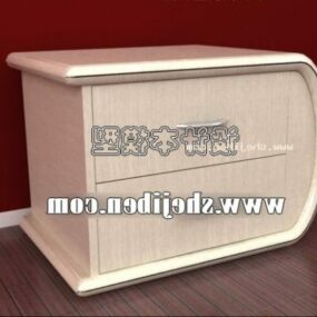 Mesa de cabeceira de madeira Mdf modelo 3d