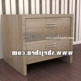 Bedside Table Mdf Material 3d model