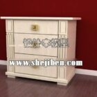 Beige Neo Classic Bedside Table