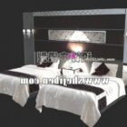 シングルベッドの3Dモデル。