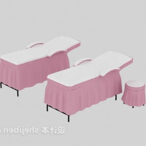 أثاث السرير مع طاولات النوم نموذج ثلاثي الأبعاد