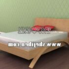 Meubles de lit simple en bois