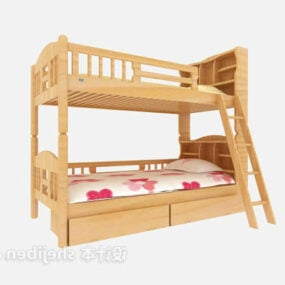 Modello 3d di progettazione di letti a castello per bambini