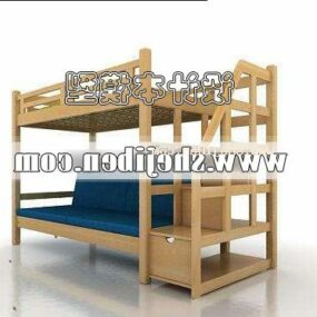 Children Bunkbed Bedroom Furniture 3d model
