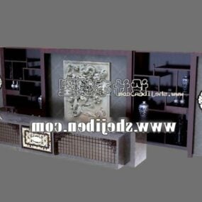 Empfangsschreibtisch Chinesisches Möbel 3D-Modell